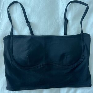 Black Women's Sport Crop Top